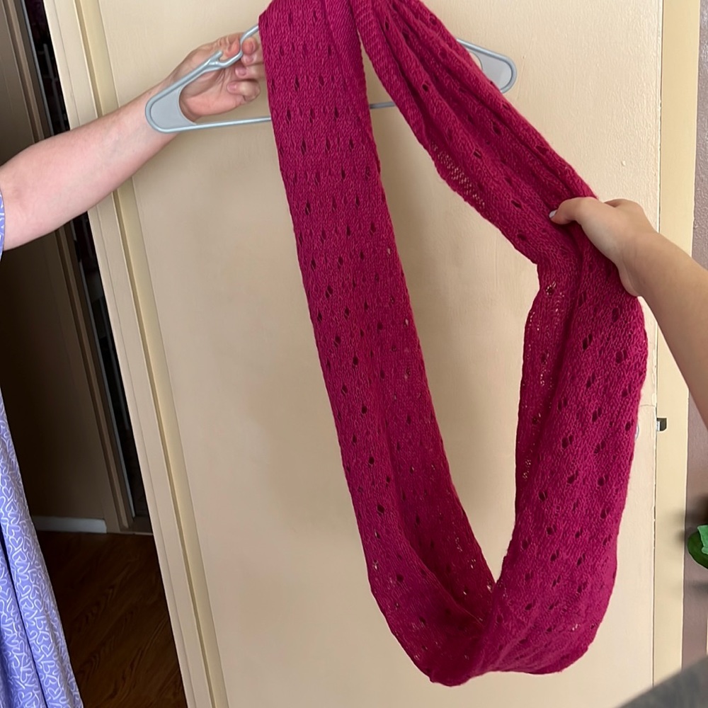 (Una Talla) Soft pretty color rose pink scarf